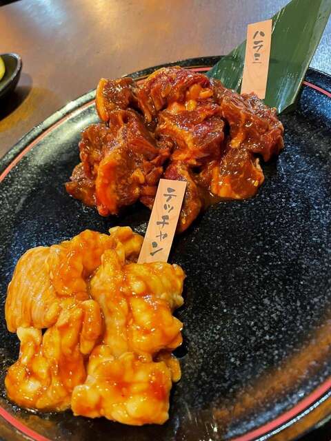 20221010_情熱ホルモン_神殿酒場_ハラミ・テッチャン.JPG
