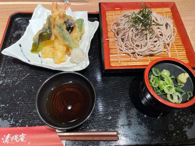 20221021_清修庵_高の原イオン_天ざる1408円.JPG